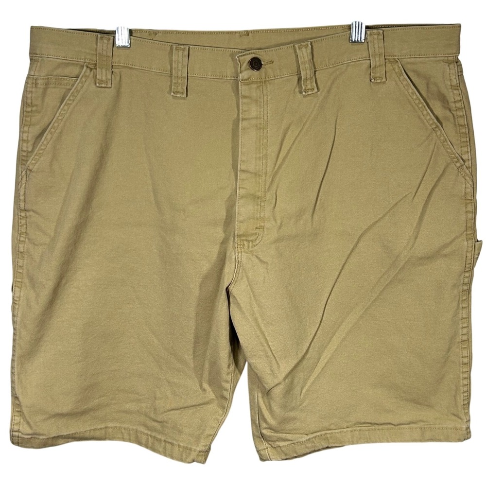 Wrangler Men Tan Carpenter Utility Work Shorts Size 42 Working Outdoor